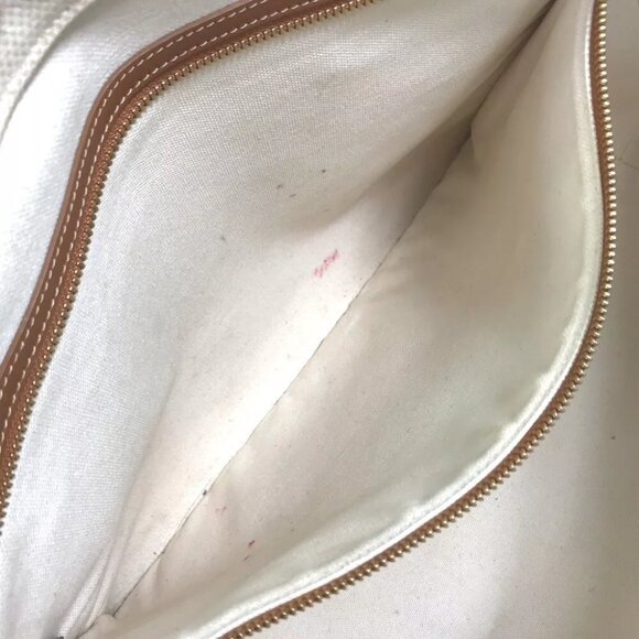 CELINE 190062 Horizontal Cabas Logo Tote Bag Shoulder Bag Canvas/Leather Beige - Picture 4 of 15